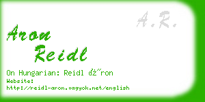 aron reidl business card